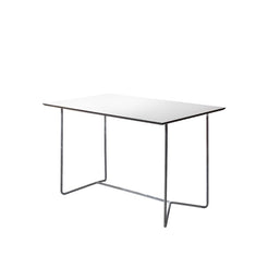 High Tech Table 110 Galvanized/White - view 1