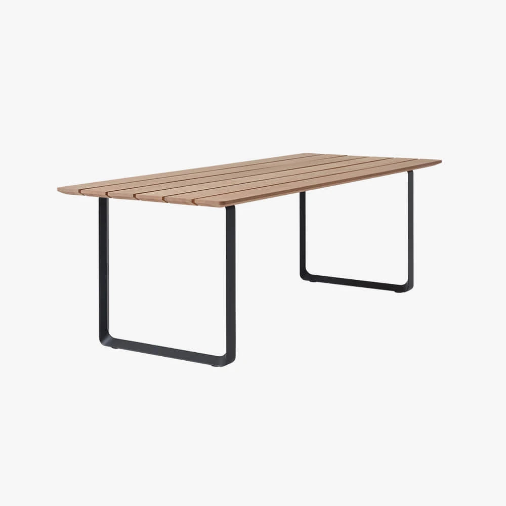70/70 Outdoor Table Sapele Mahogany/Anthracite Black - view 1