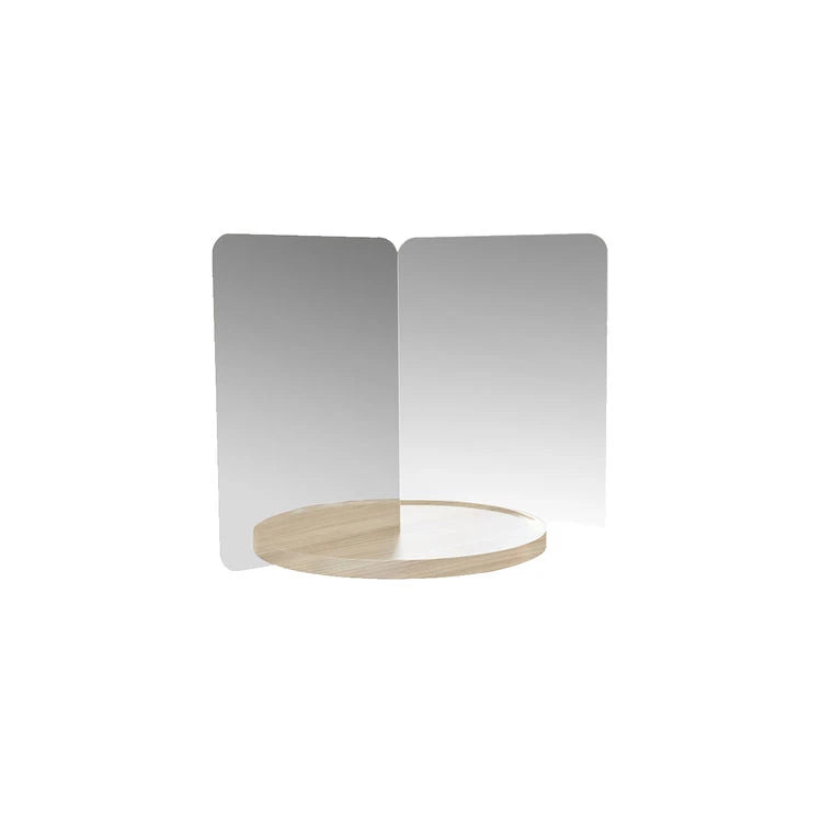 124 Mirror With Natural Ash Tray M Stainless Steel Table Mirror - view 1