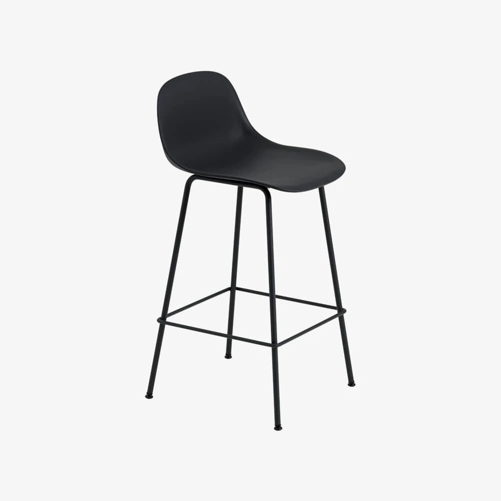 Fiber Counter Stool with Backrest - view 1