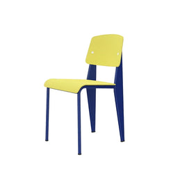 Standard SP Shell Lemon Frame Bleu Marcoule Dining Chair - view 1