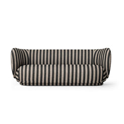 Rico Louisiana Sand Black 3-Seater Sofa - view 1