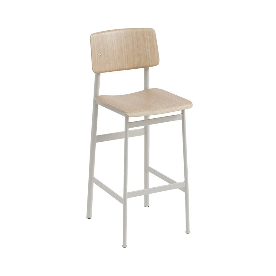 Loft Bar Stool Grey/Oak - view 1