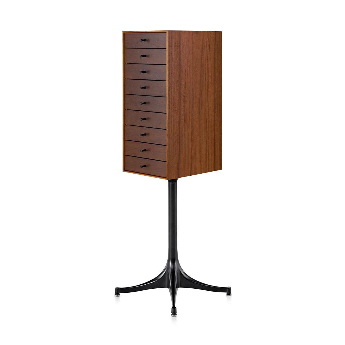 Nelson Miniature Chest 9 Drawers Walnut-Black - view 1