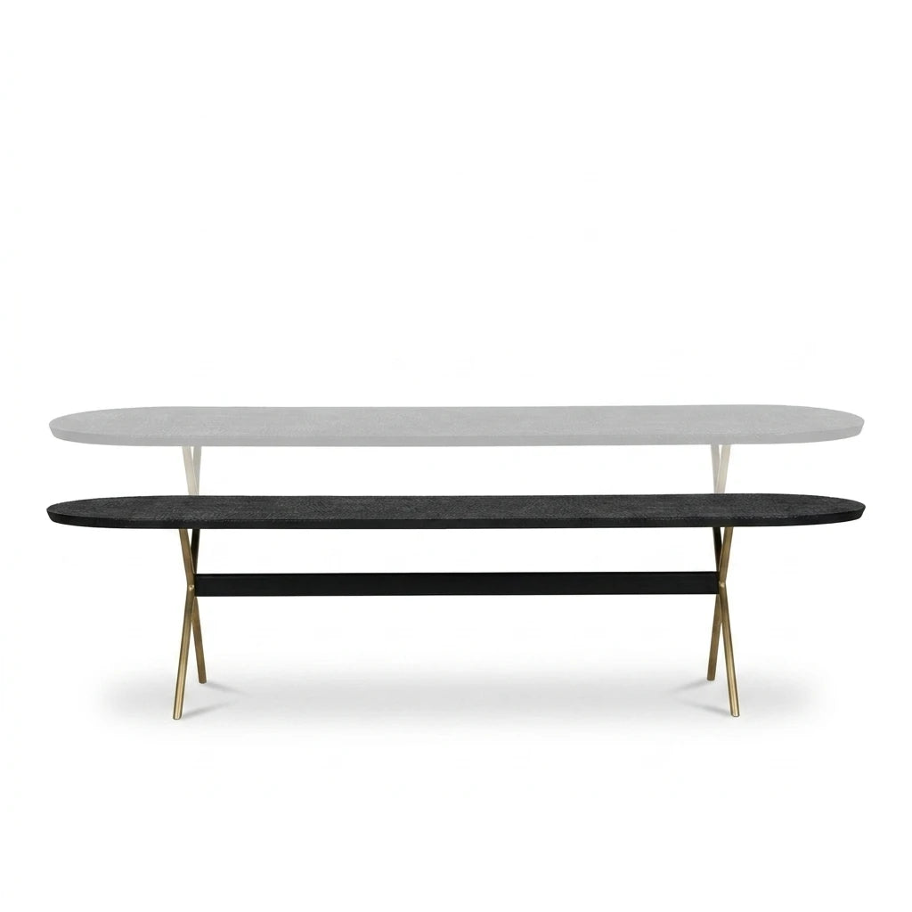 TOUCH Dining Table - Bronze Legs - view 1