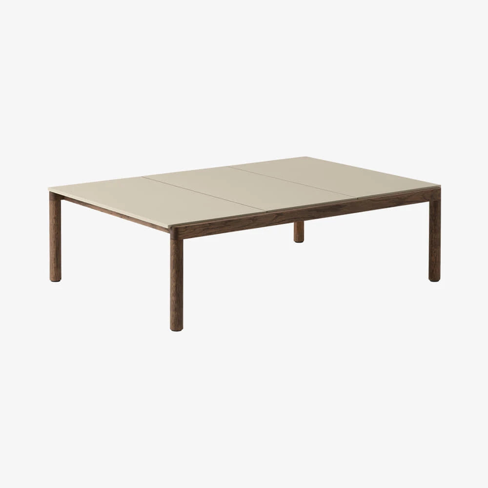 Couple Coffee Table 3 Plain Sand/Dark Oiled Oak - view 1