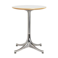 Nelson Pedestal Side Table White-Aluminum Base Ø43 - view 1