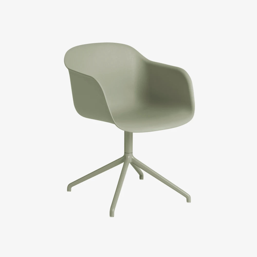 Fiber Armchair Swivel W.Return Dusty Green - view 1