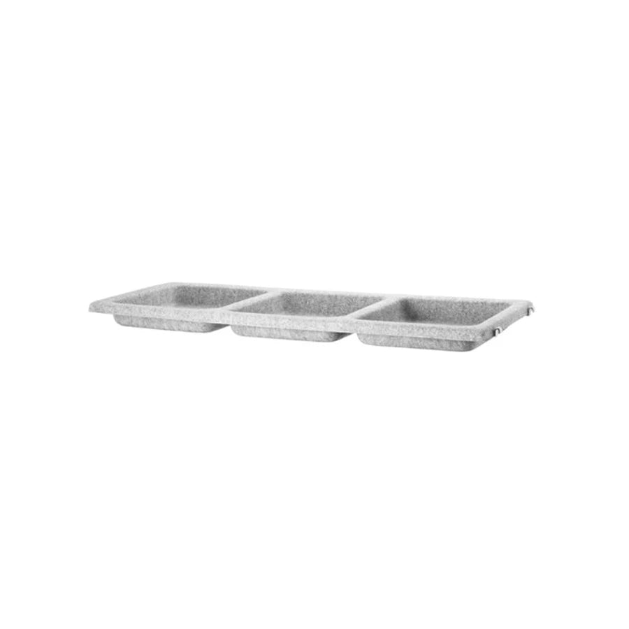 String System Bowl Shelf Felt Light Grey - view 1