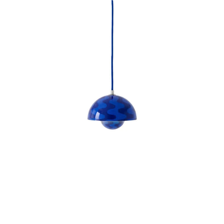 Flowerpot Pendant VP10 Cobalt Blue & Twilight Blue Pattern - view 1