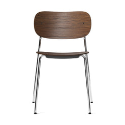 CO Dining Chair Dark Stained Oak-Chrome - view 1