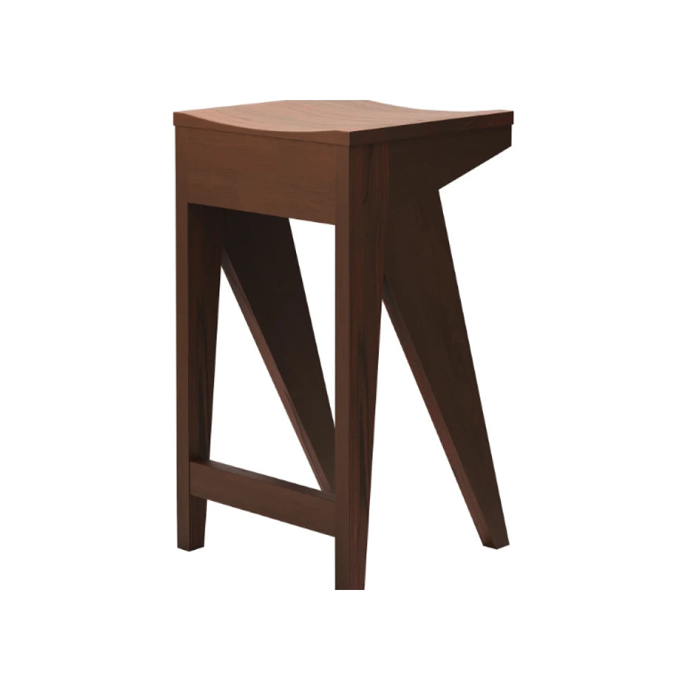 Schulz Stool H65 - Waxed Walnut - view 1