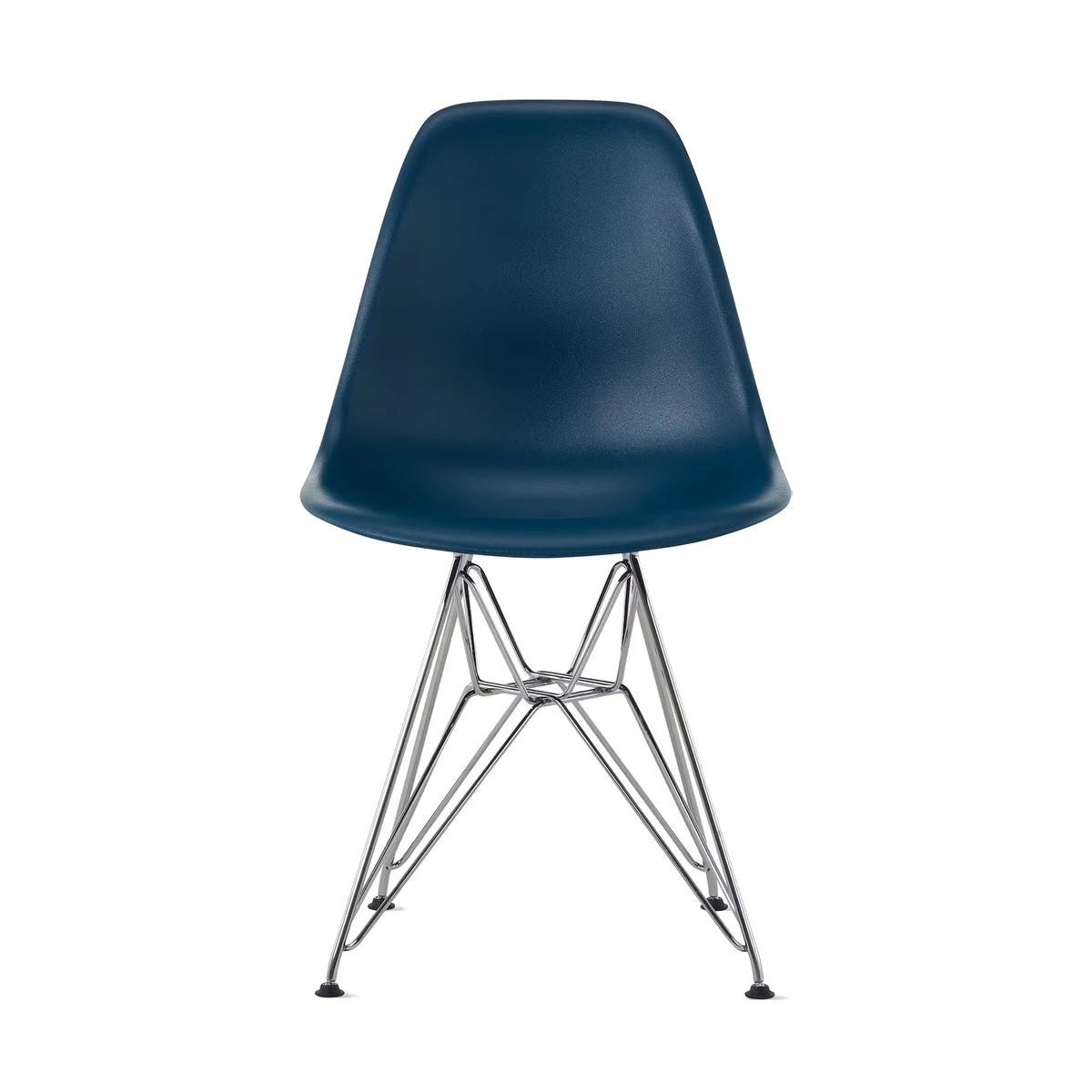 Eames Molded Plastic Side Chair Blue Green-Chrome Wire Base (DSR) - view 1