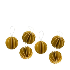Wooden Balls 4 cm honey yellow 6pcs - view 1