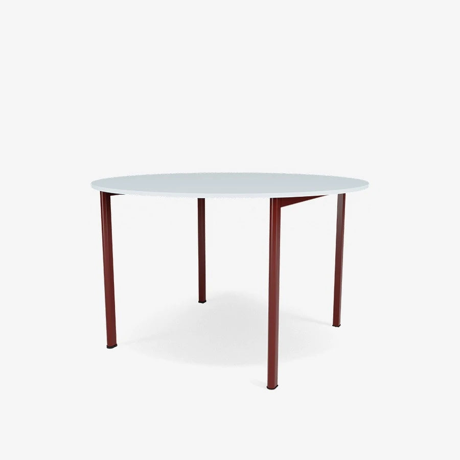 Moser Table Linear Round 120 BlackRed/Liquid Glass - view 1