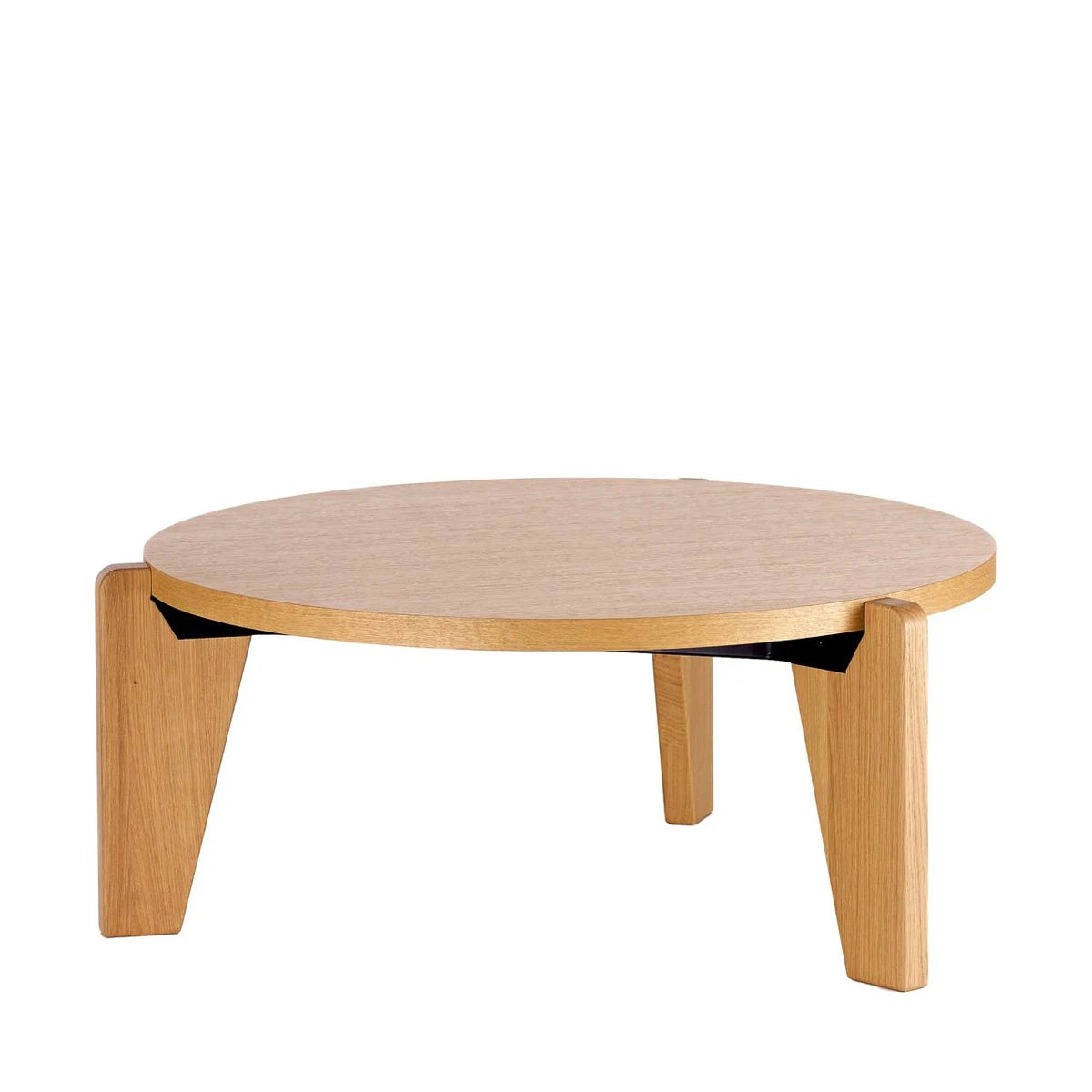 Gueridon Bas Coffee Table Solid Natural Oak - view 1
