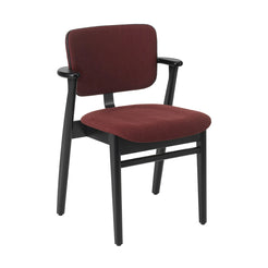 Domus Chair Hola Chestnut Leather Piping Prestige Black - Birch Black Stained - view 1
