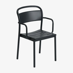 Linear Steel Arm Chair Black - view 1