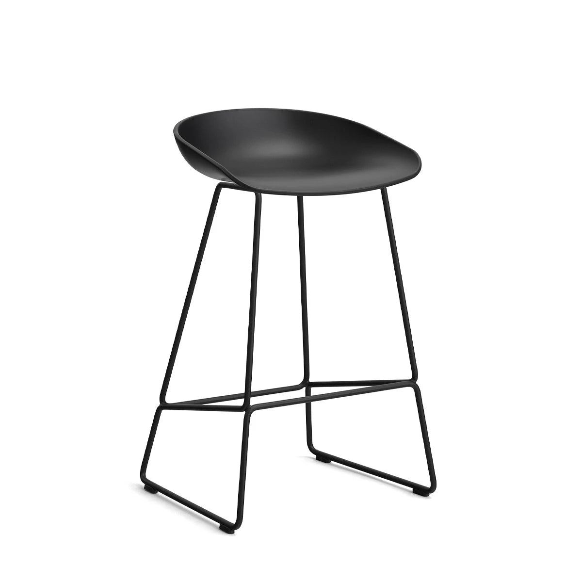 About a Stool AAS38 Low Black-Black Steel - view 1