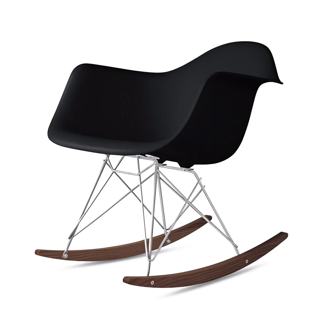 Eames Molded Plastic Armchair with Chrome Rocker Base (RAR) - view 1