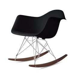 Eames Molded Plastic Armchair with Chrome Rocker Base (RAR) - view 1