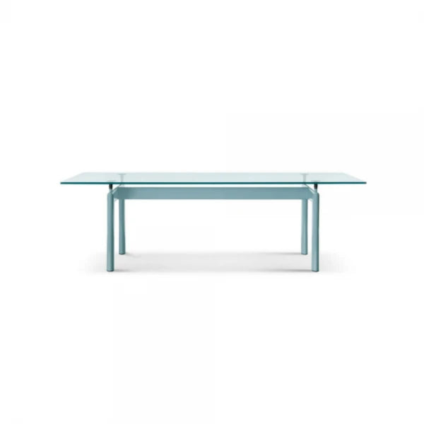 LC6 Clear Glass, Light Blue Base - 6 Table Tube D'Avion - view 1