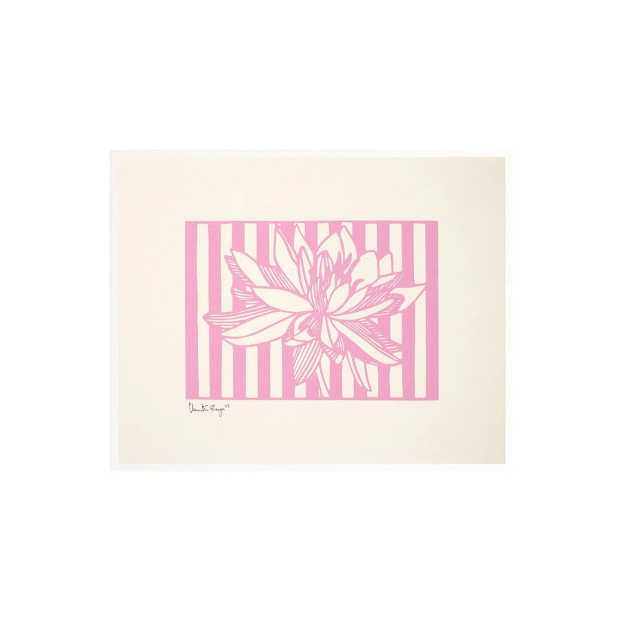 Little Detroit Lotus No 01 White Aluminum Frame 400 x 500 - view 1