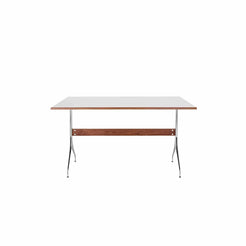Nelson Rectangular Work Table (White) - view 1