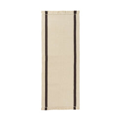 calm kelim runner 80 x 200 off white-coffee Rug - view 1