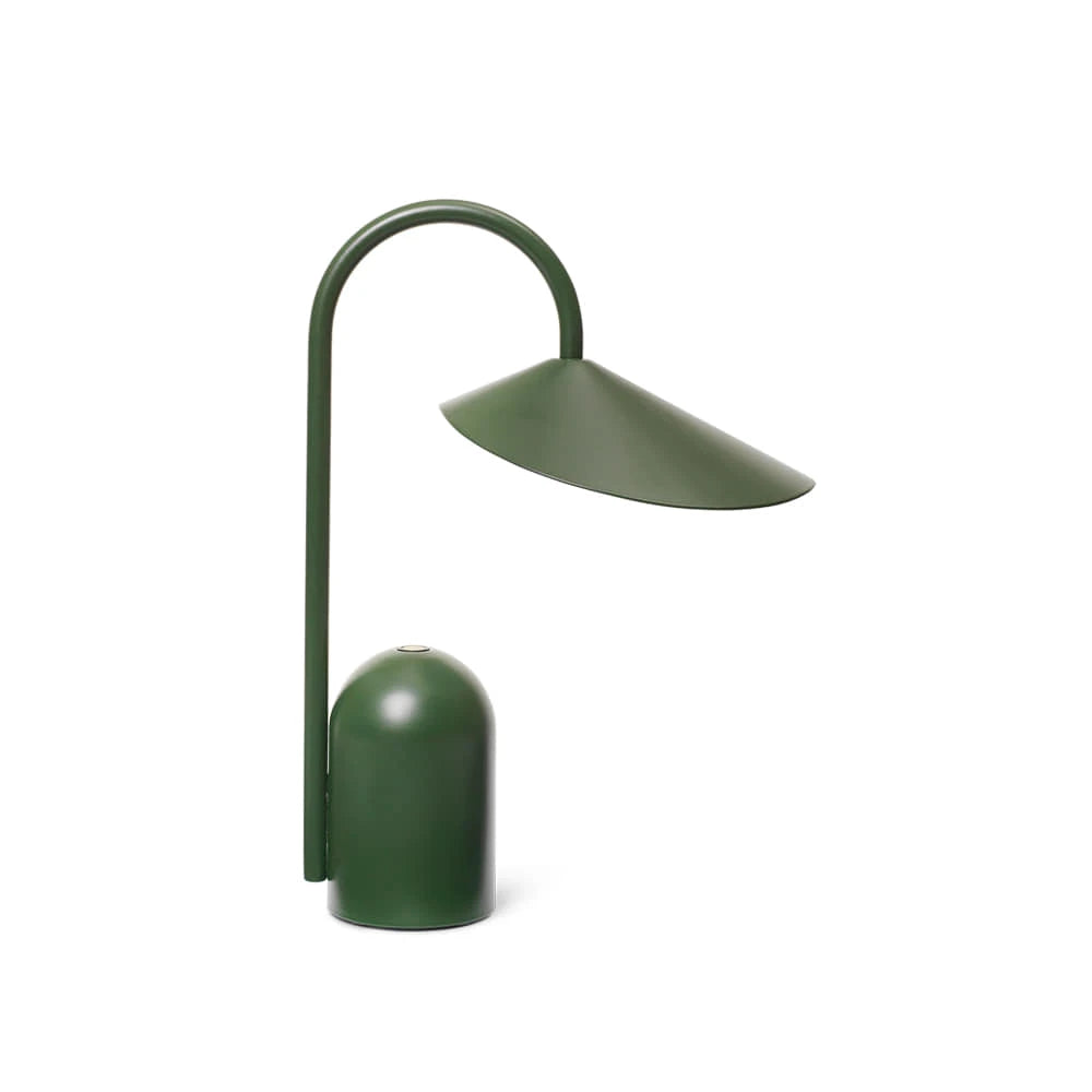 Arum Portable Glass Green Table Lamp - view 1