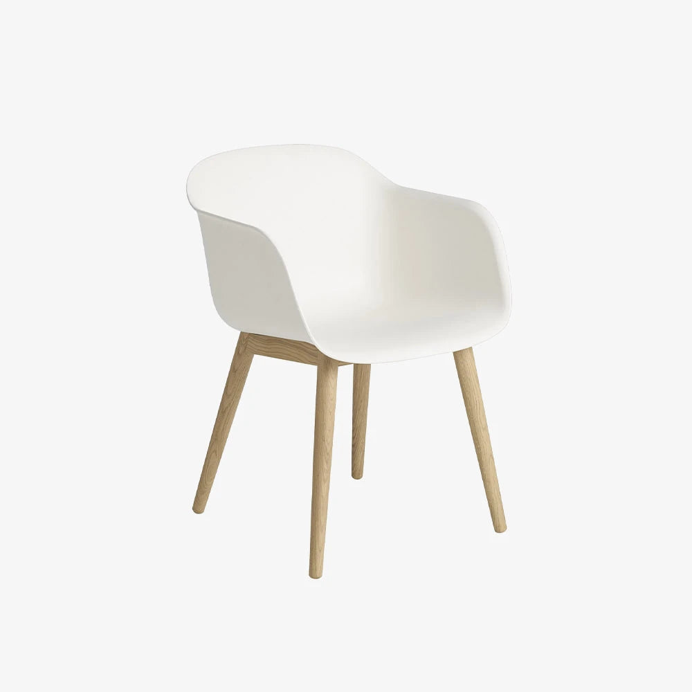 Fiber Armchair Wood Base - view 1