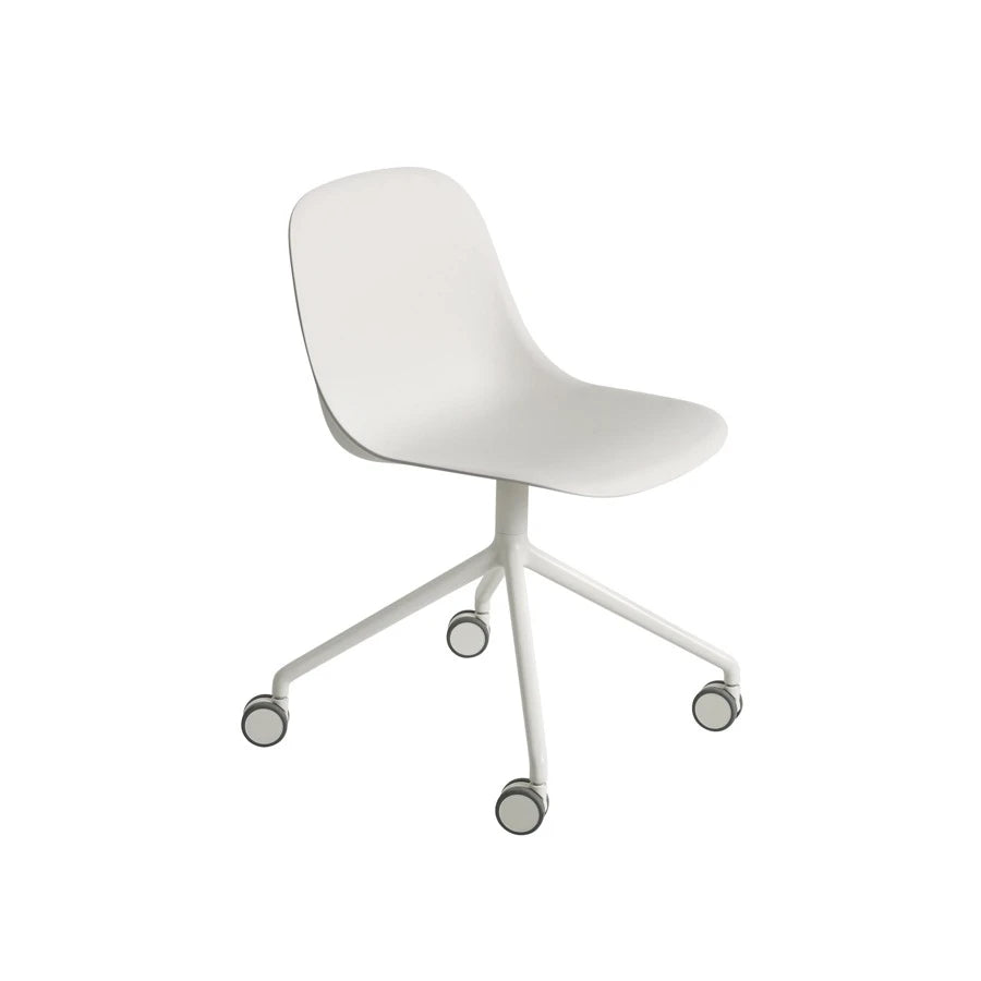 Fiber Chair Castors White - view 1