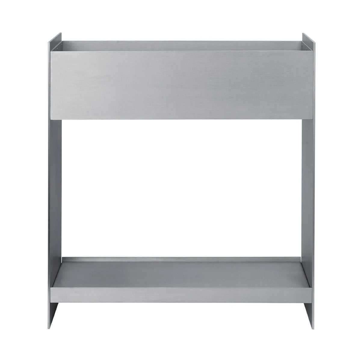 Lager Plant Box with Shelf - Aluminium - view 1