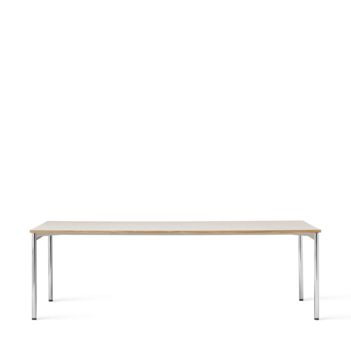 Co Table 240 x 100 Chrome Laminate Creme - view 1