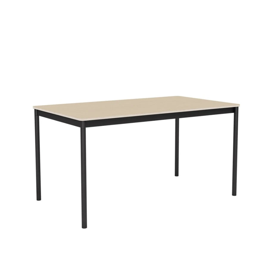 Base Table 140 x 80 Black/Oak - view 1