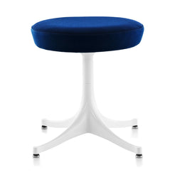 Nelson Pedestal Stool Ultramarine Dark-White - view 1