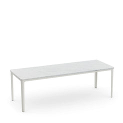 Plate Coffee Table Marble White 41 x 113 - view 1