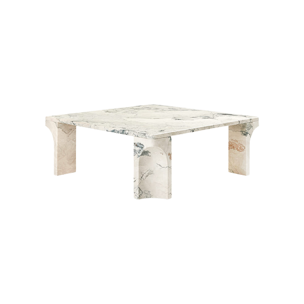 Doric Coffee Tables 80 x 80 Grey Limestone - view 1