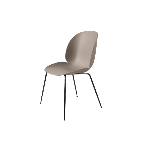 Beetle Dining Chair Black Frame / New Beige - view 1