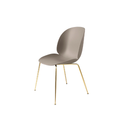 Beetle Dining Chair Brass Frame / New Beige - view 1