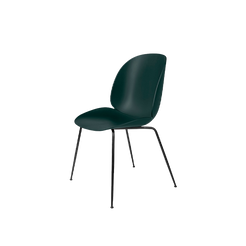 Beetle Dining Chair Black Chrome Frame / Dark Green - view 1