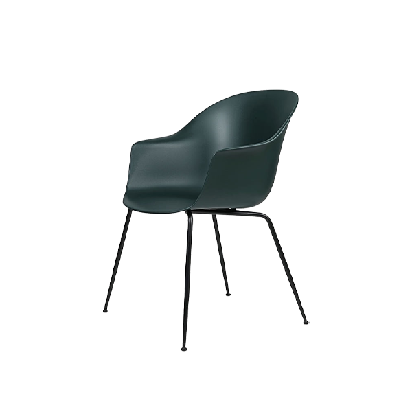 Bat Dining Chair Black Frame/Dark Green - view 1