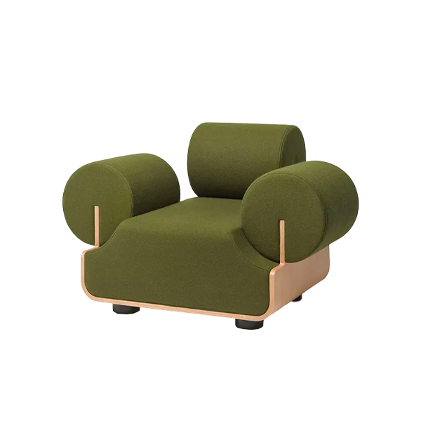 Mvphe Armchair_Army Green - view 1