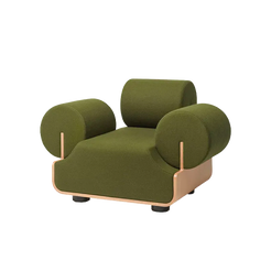 Mvphe Armchair_Army Green - view 1