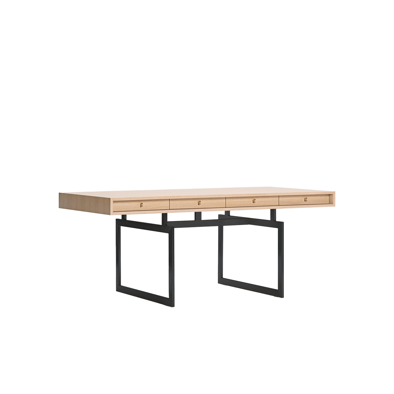 OFFICE DESK - OAK / GREY - view 1