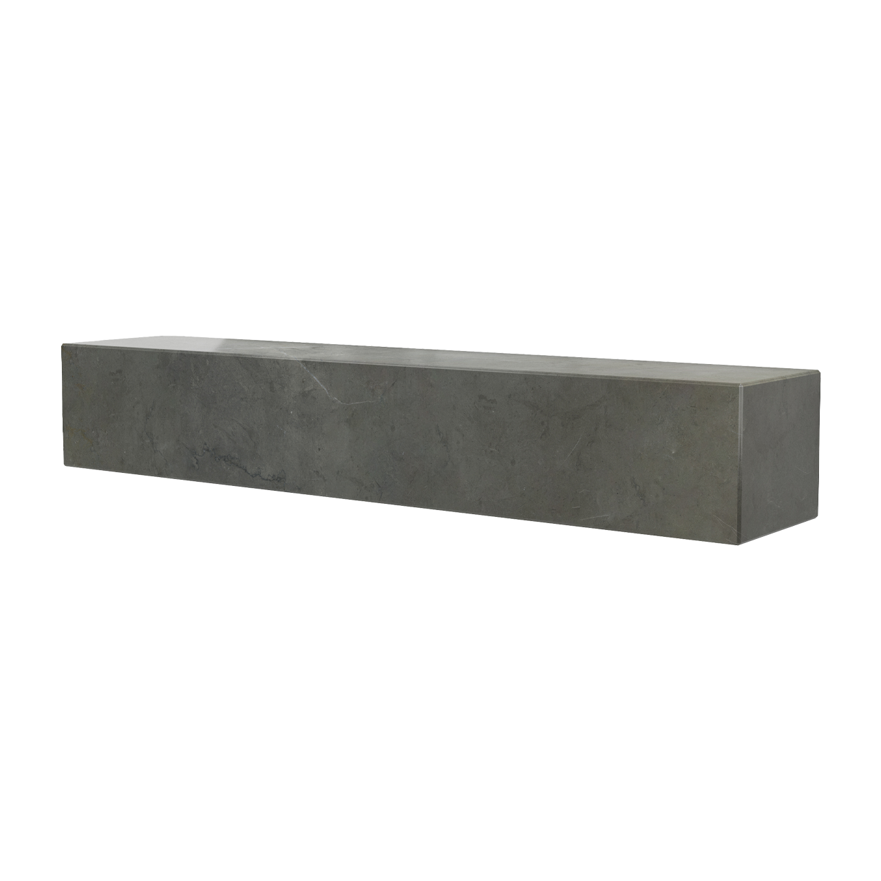 Plinth Shelf Grey Marble Kendzo - view 1