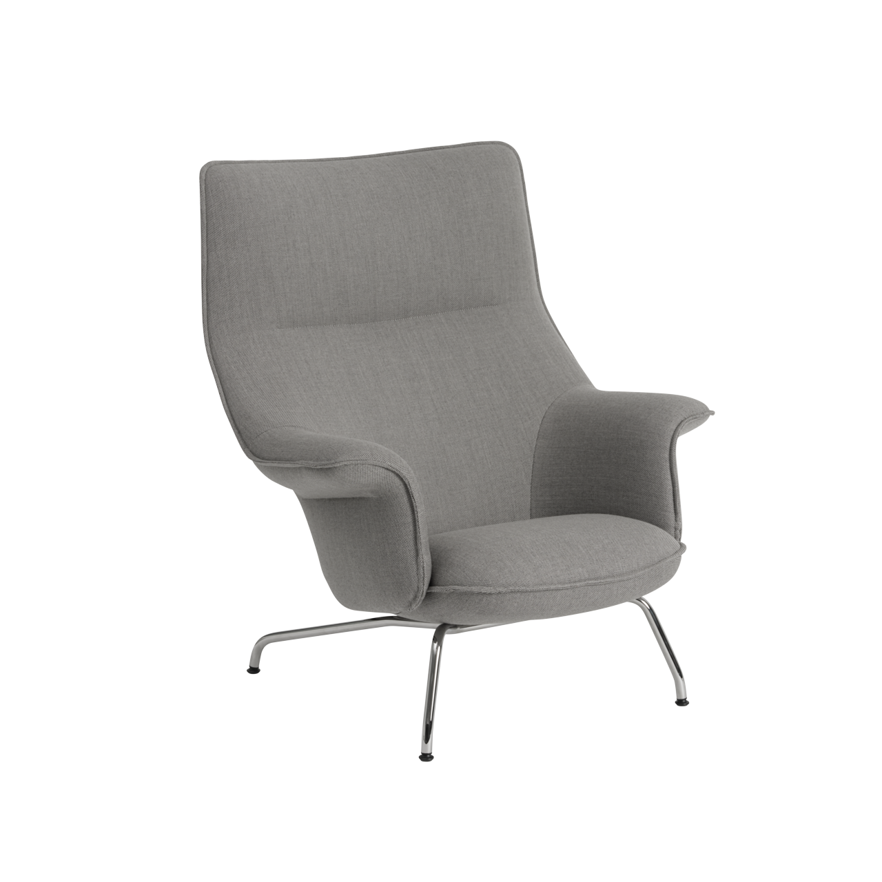 DOZE LOUNGE CHAIR RE-WOOL 128/CHROME - view 1