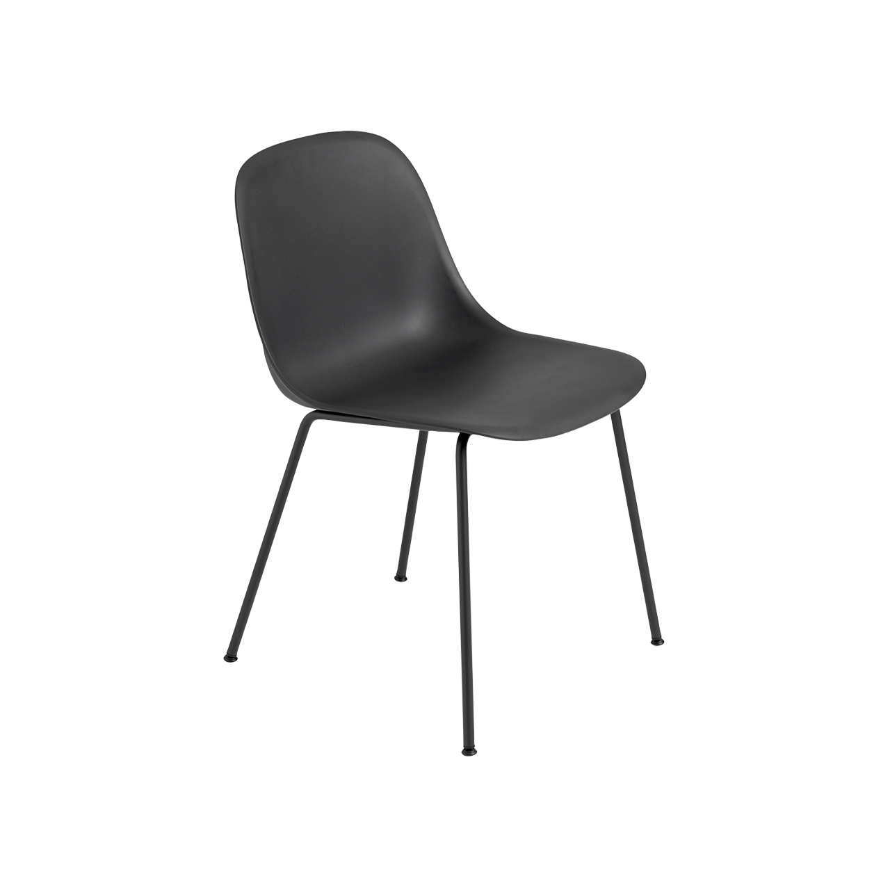 FIBER SIDE CHAIR TUBE BASE BLACK/ANTHRACITE - view 1