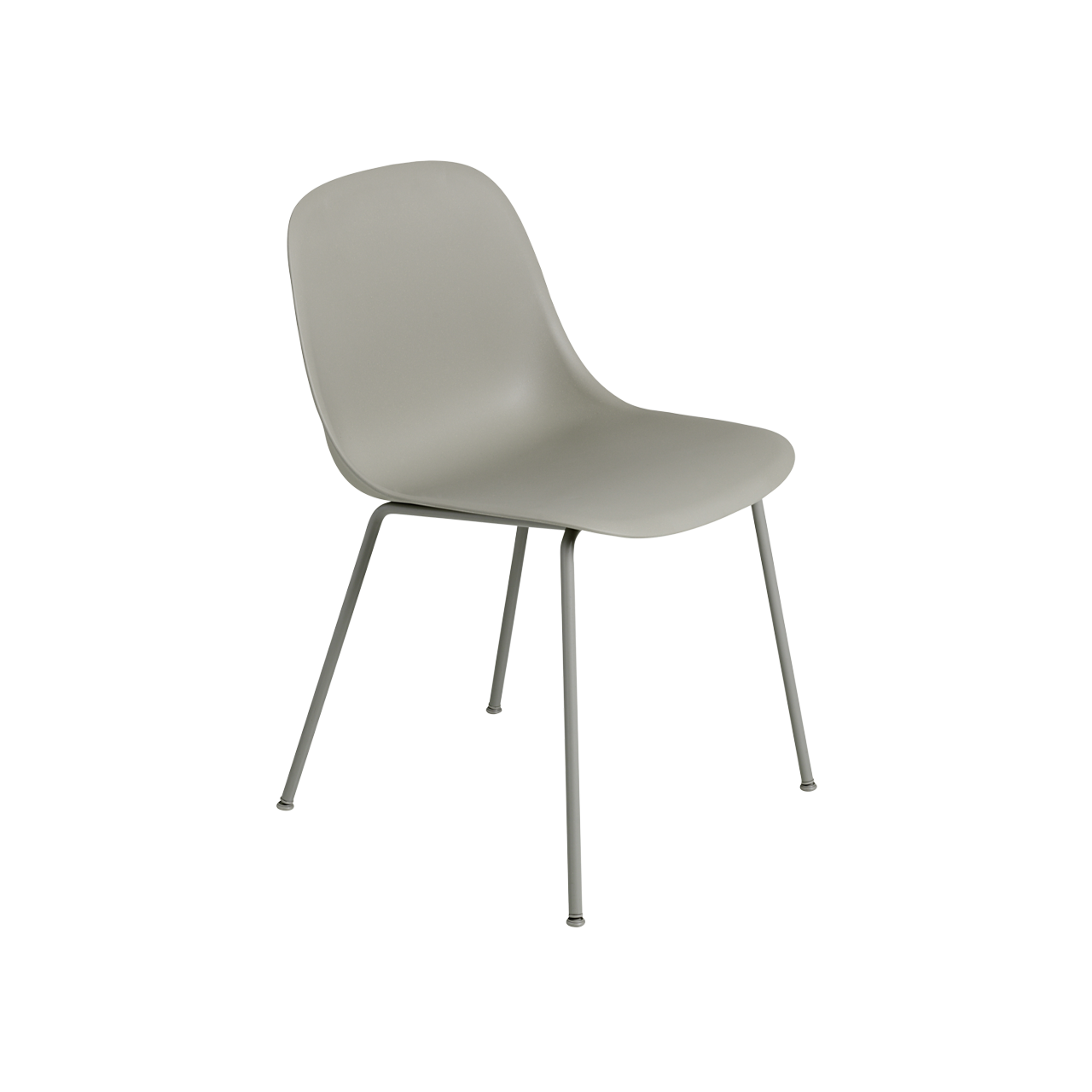 FIBER SIDE CHAIR TUBE BASE GREY - view 1