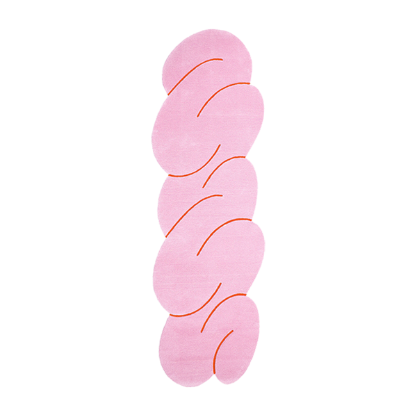 Pink Squiggle Rug - view 1
